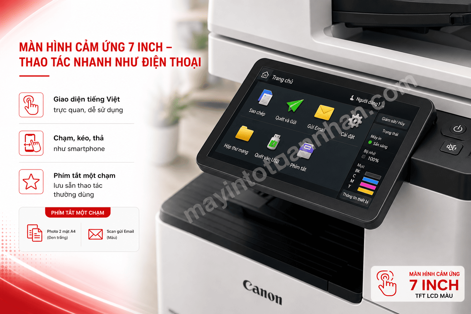 Máy in Máy Photocopy Canon iR 2925i – Đa Năng A3, Tiết Kiệm Chi Phí, Bảo Mật Cao