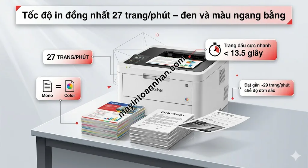 Máy in Brother HL-L3280CDW – Máy in laser màu 27 trang/phút, in 2 mặt tự động, WiFi băng tần kép 6 Máy in Brother HL-L3280CDW – Máy in laser màu 27 trang/phút, in 2 mặt tự động, WiFi băng tần kép