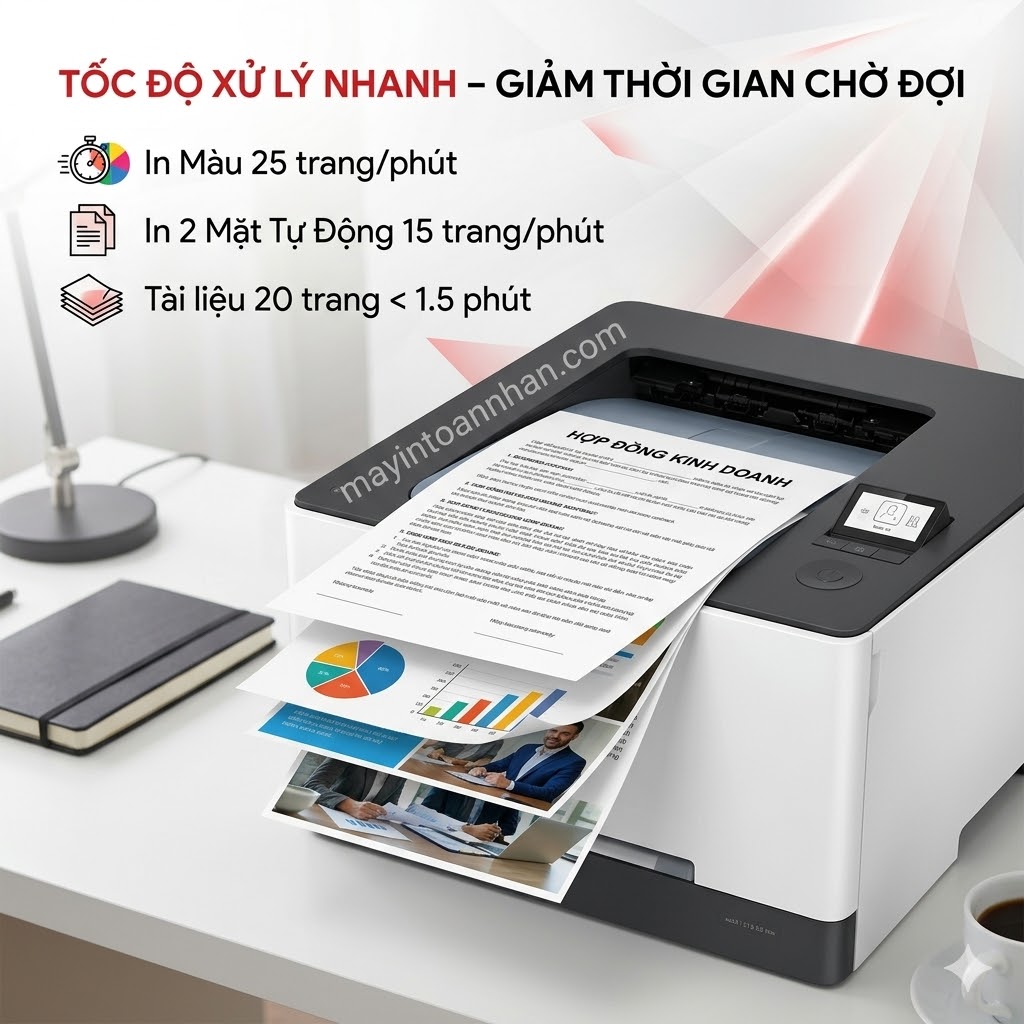 Máy in HP Color LaserJet Pro 3203dw – In Màu Sắc Nét, WiFi Băng Tần Kép, Bảo Mật Doanh Nghiệp