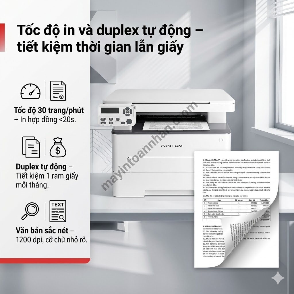 Máy in Máy in đa năng Pantum M6702DW – In, Scan, Copy, Duplex tự động, WiFi, giá tốt nhất phân khúc