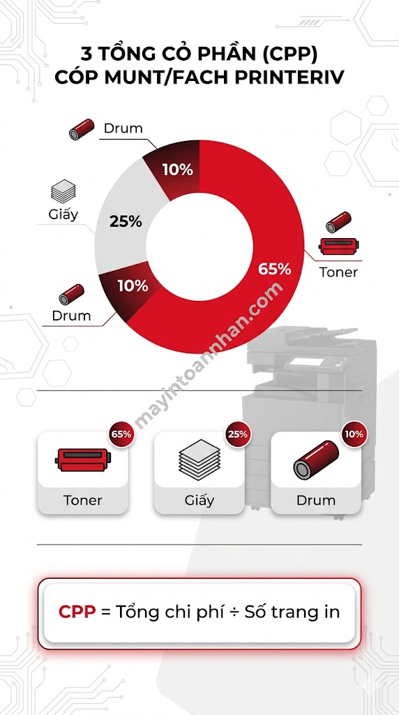 Chi phí mỗi trang in máy in đa năng – Cách tính và so sánh [2025]
