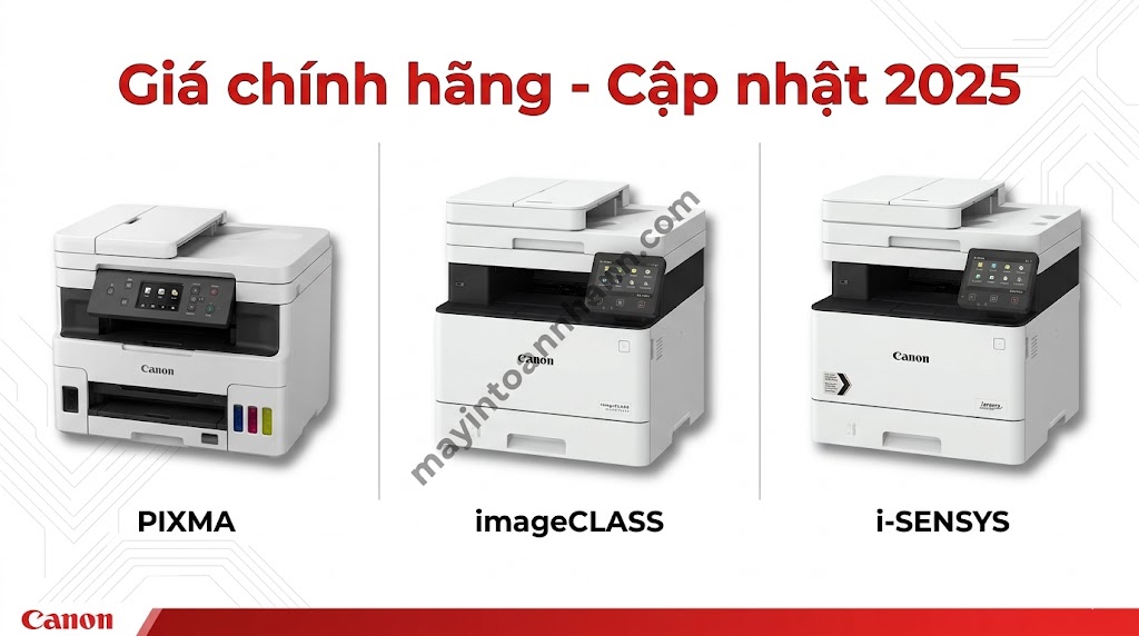 Giá máy in đa năng Canon chính hãng – Cập nhật 2025