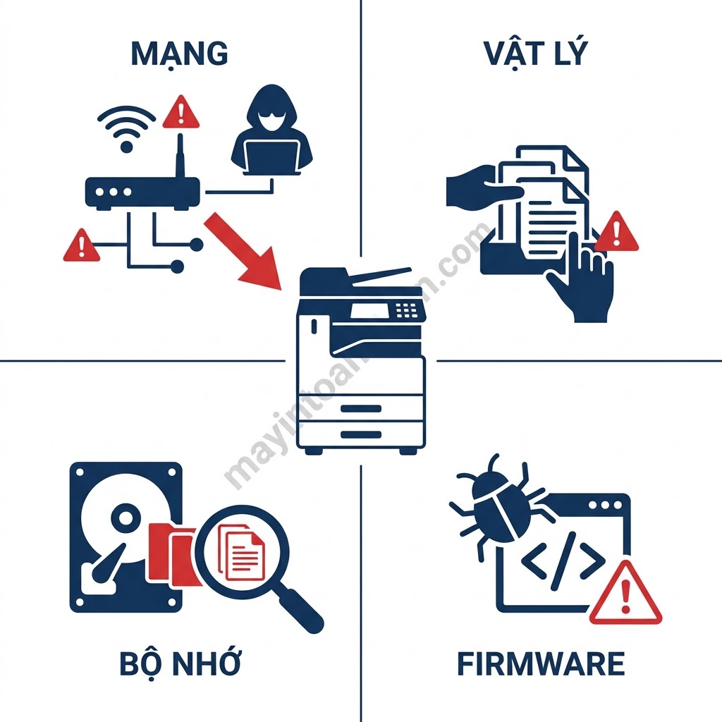 Tính năng bảo mật máy in đa năng – An toàn dữ liệu văn phòng 2025