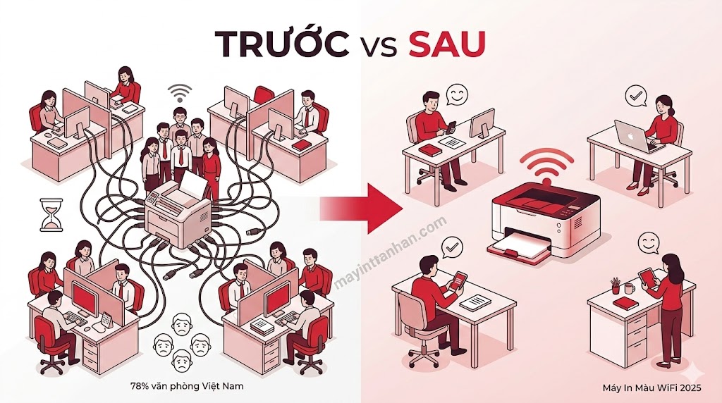 Máy In Màu WiFi 2025: So Sánh Chi Phí & Top Model Văn Phòng