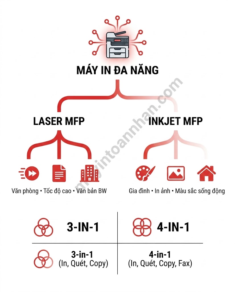 Máy in đa năng là gì? Hướng dẫn toàn diện từ A-Z 2025