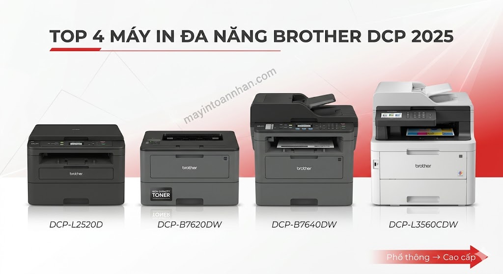 Review máy in đa năng Brother DCP series – Đánh giá chi tiết 2025