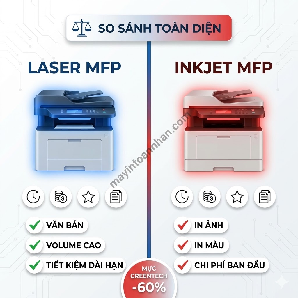 Kiến thức cơ bản về máy in đa năng