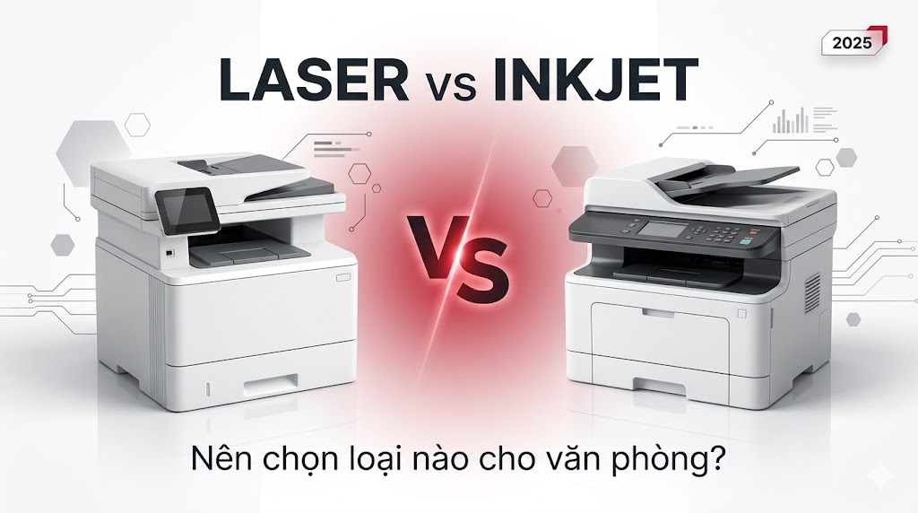 So sánh máy in đa năng laser và inkjet – Nên chọn loại nào? [2025]