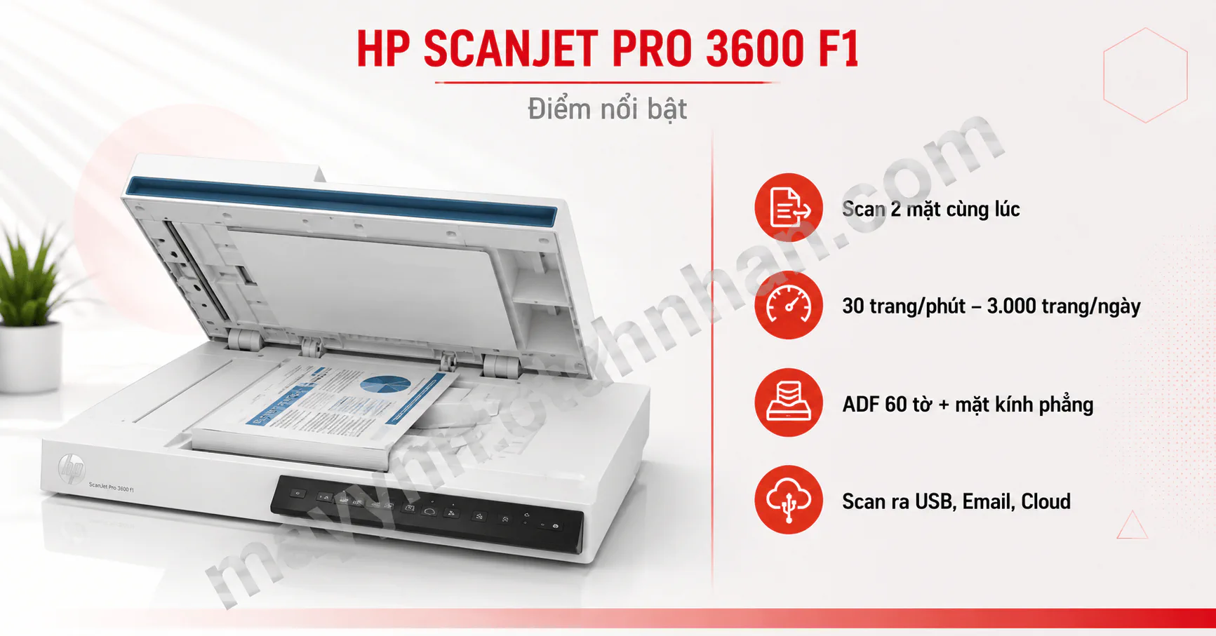 Máy Scan HP ScanJet Pro 3600 f1 (20G06A) — Giá Tốt | Toàn Nhân 4 Máy Scan HP ScanJet Pro 3600 f1 (20G06A) — Giá Tốt | Toàn Nhân