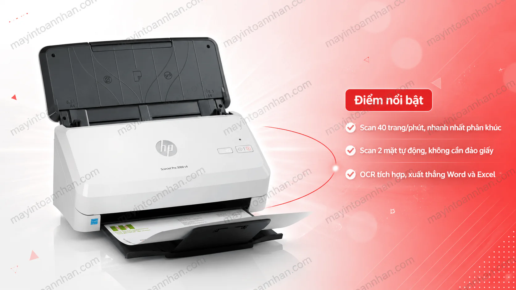 Máy Scan HP ScanJet Pro 3000 S4 (6FW07A) - Giá Tốt | Toàn Nhân 4 Máy Scan HP ScanJet Pro 3000 S4 (6FW07A) – Giá Tốt | Toàn Nhân