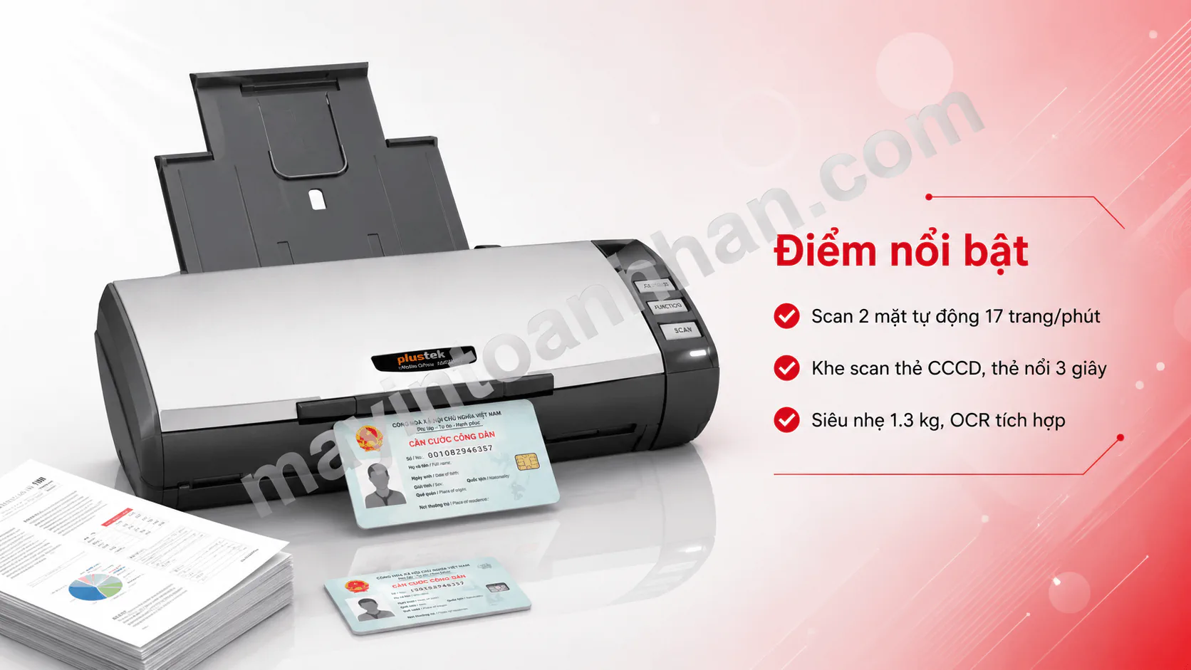 Máy scan Plustek MobileOffice AD470 | Scan 2 mặt ADF 17 trang/phút 4 Máy scan Plustek MobileOffice AD470 | Scan 2 mặt ADF 17 trang/phút