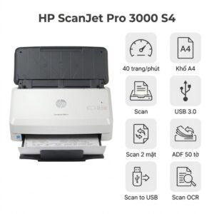 Máy Scan HP ScanJet Pro 3000 S4 (6FW07A) – Giá Tốt | Toàn Nhân