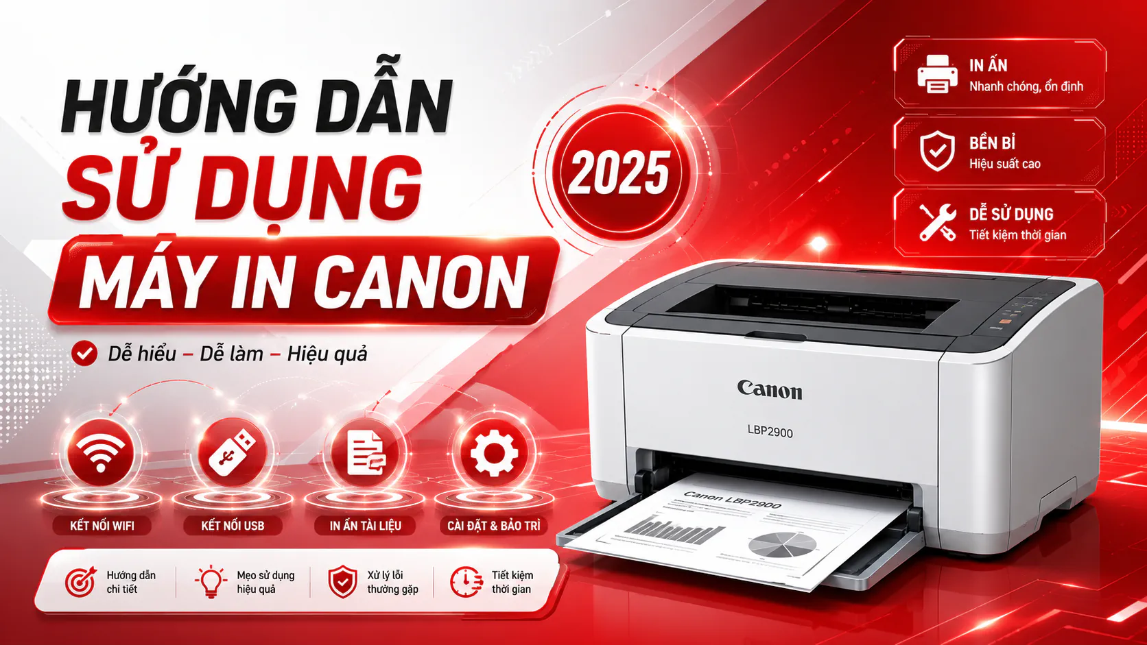 Lỗi Máy In Canon 2900 Khong In Duoc – Nguyên nhân & Cách khắc phục 2025