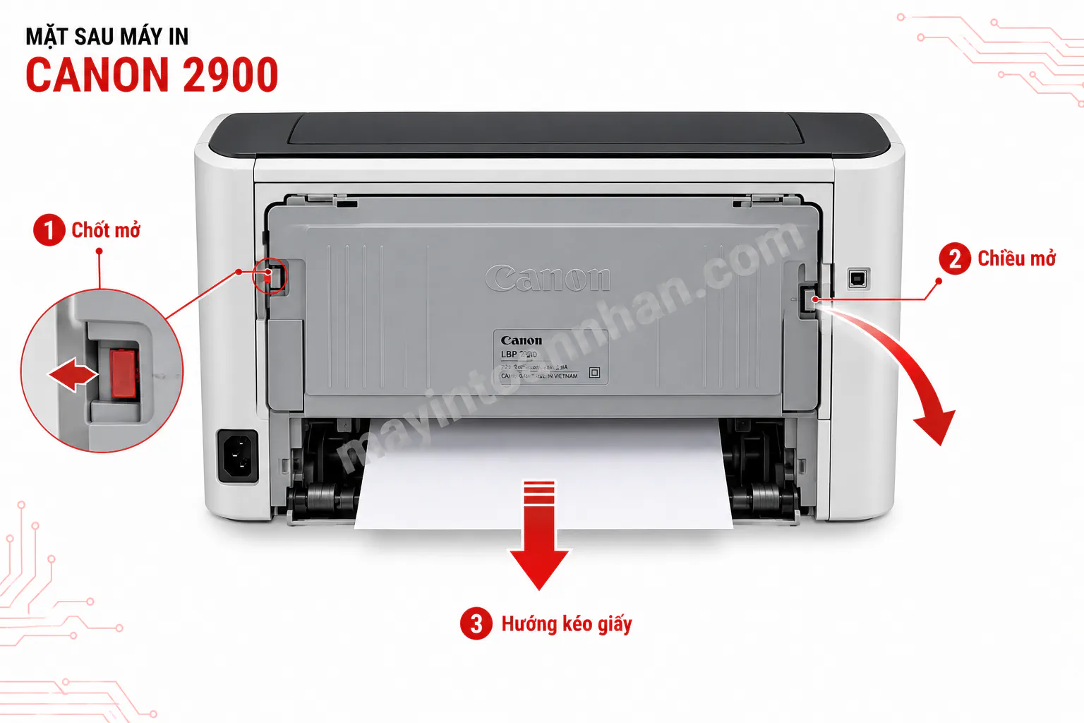 Lấy Giấy Bị Kẹt Trong Máy In Canon 2900 2025 5 Lấy Giấy Bị Kẹt Trong Máy In Canon 2900 2025