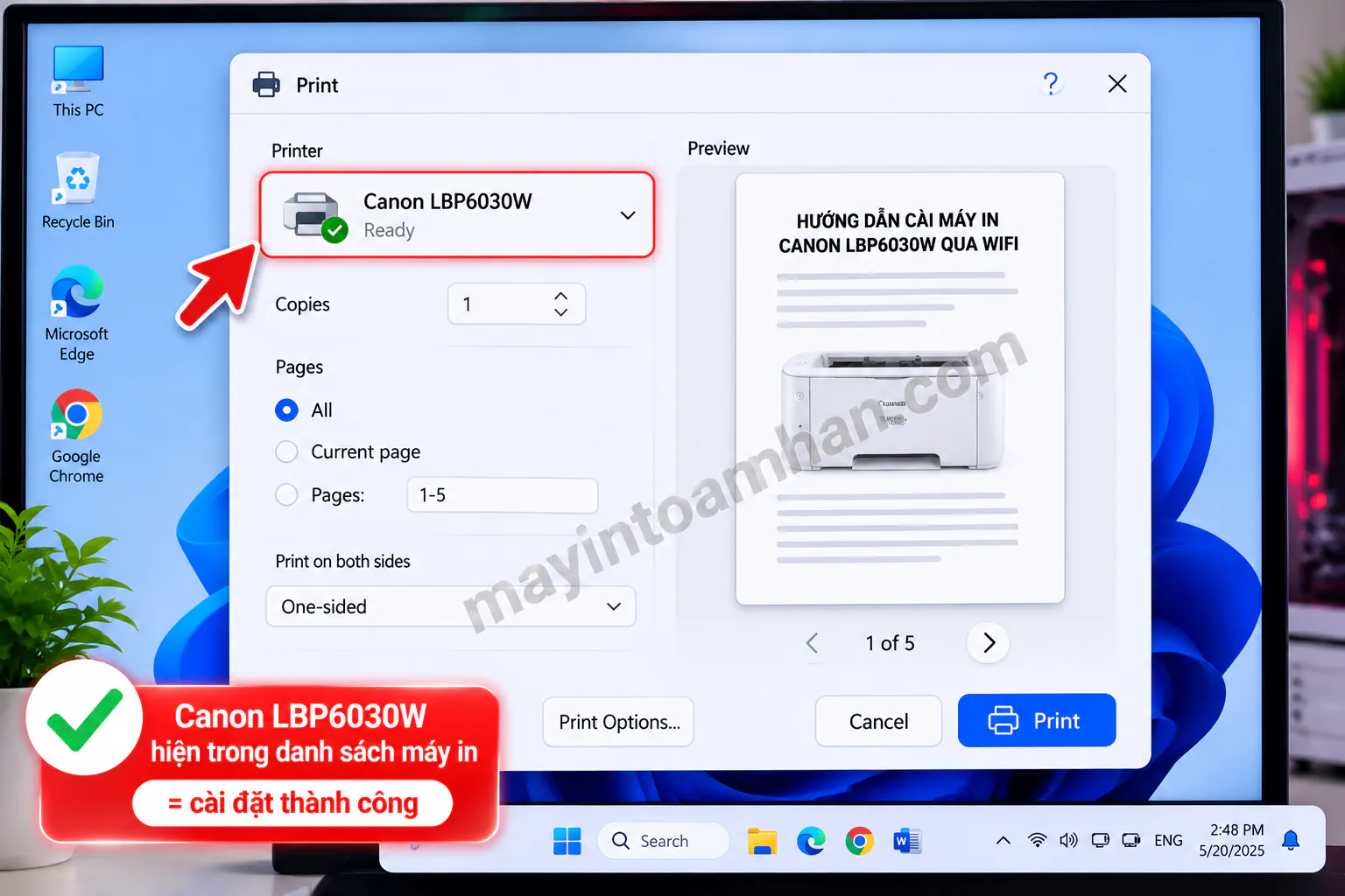 Cách Cài Máy In Canon 6030W Qua Wifi - Hướng dẫn chi tiết 2025 10 Cách Cài Máy In Canon 6030W Qua Wifi – Hướng dẫn chi tiết 2025