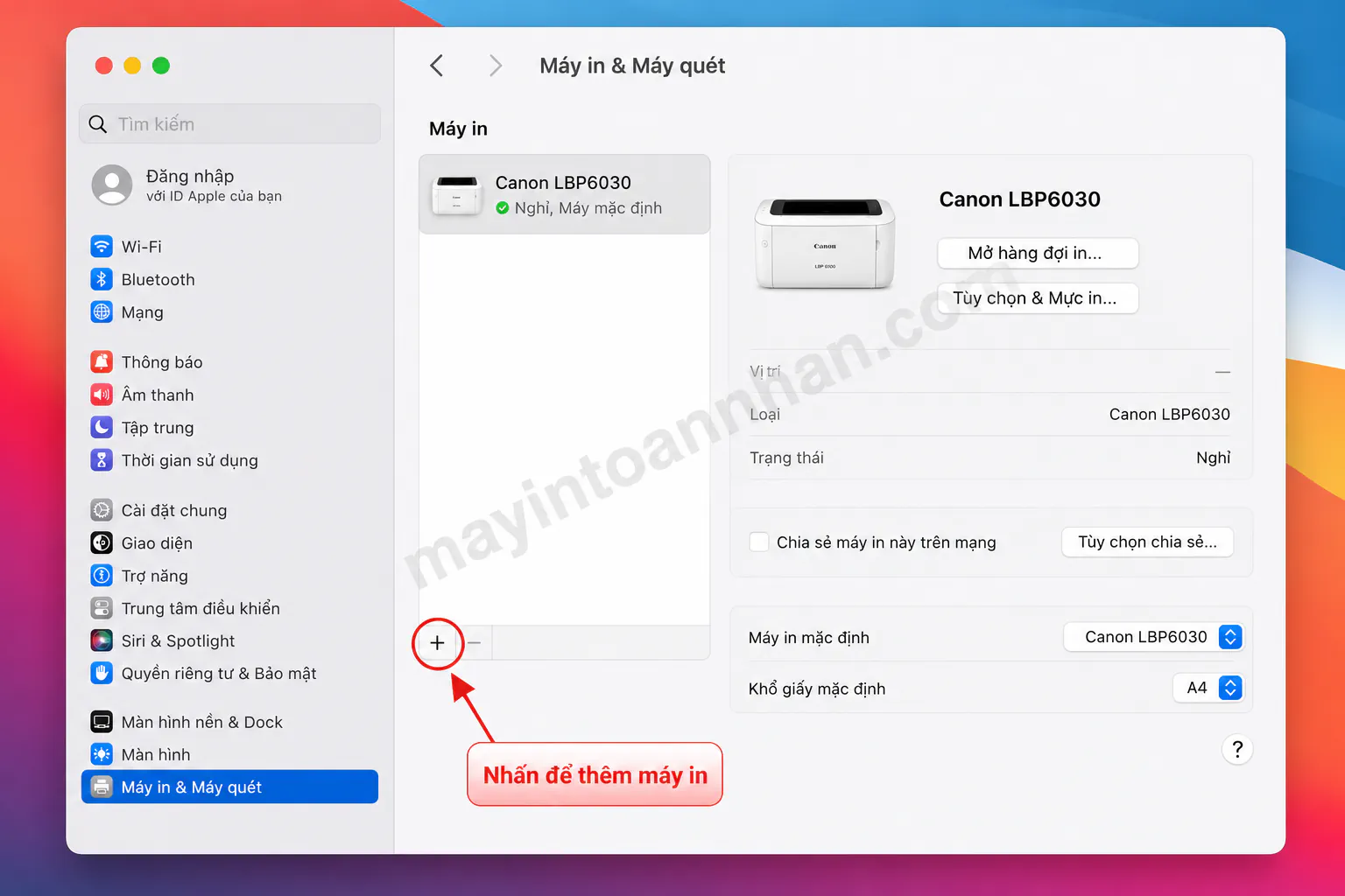 Cài Máy In Canon 6030 - Hướng dẫn chi tiết 2025 13 Cài Máy In Canon 6030 – Hướng dẫn chi tiết 2025