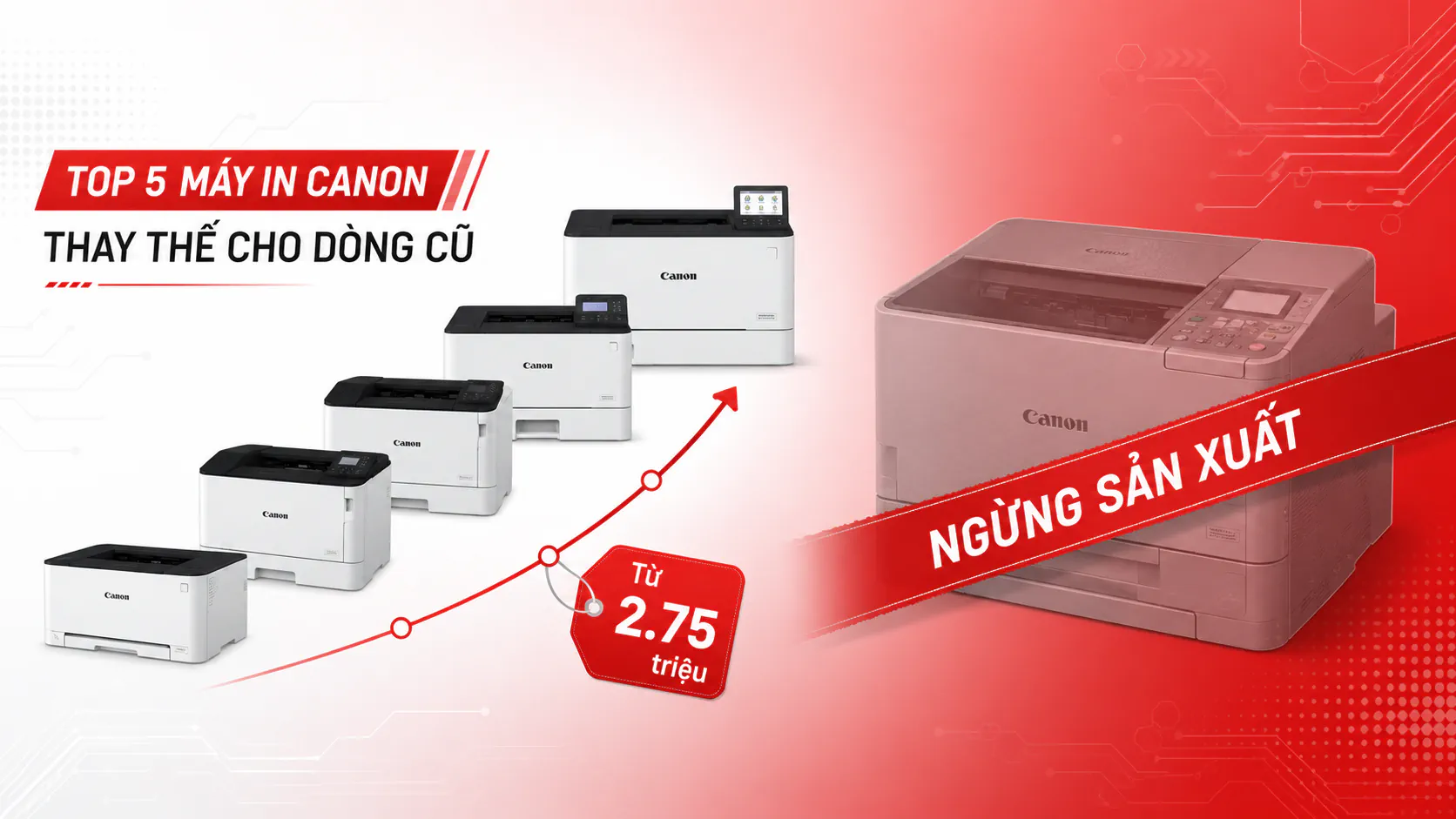 Máy In Canon Không In Được – Nguyên nhân & Cách khắc phục 2025