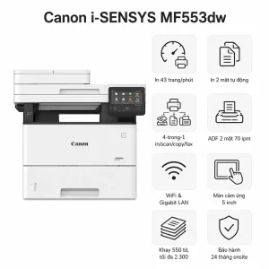 Máy in laser đen trắng đa năng Canon i-SENSYS MF553dw