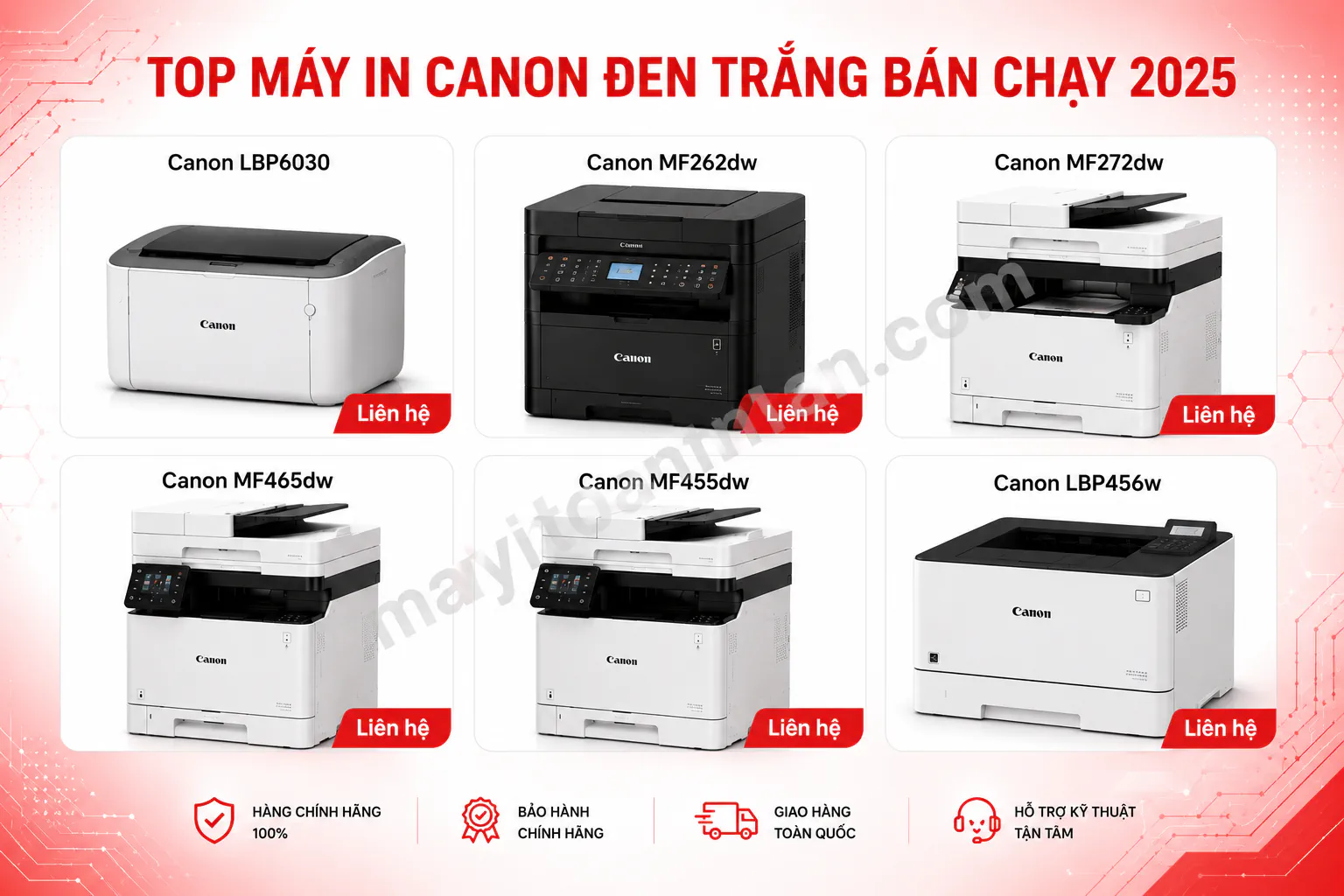 Máy In Canon Đen Trắng – Danh Mục Sản Phẩm [2025]