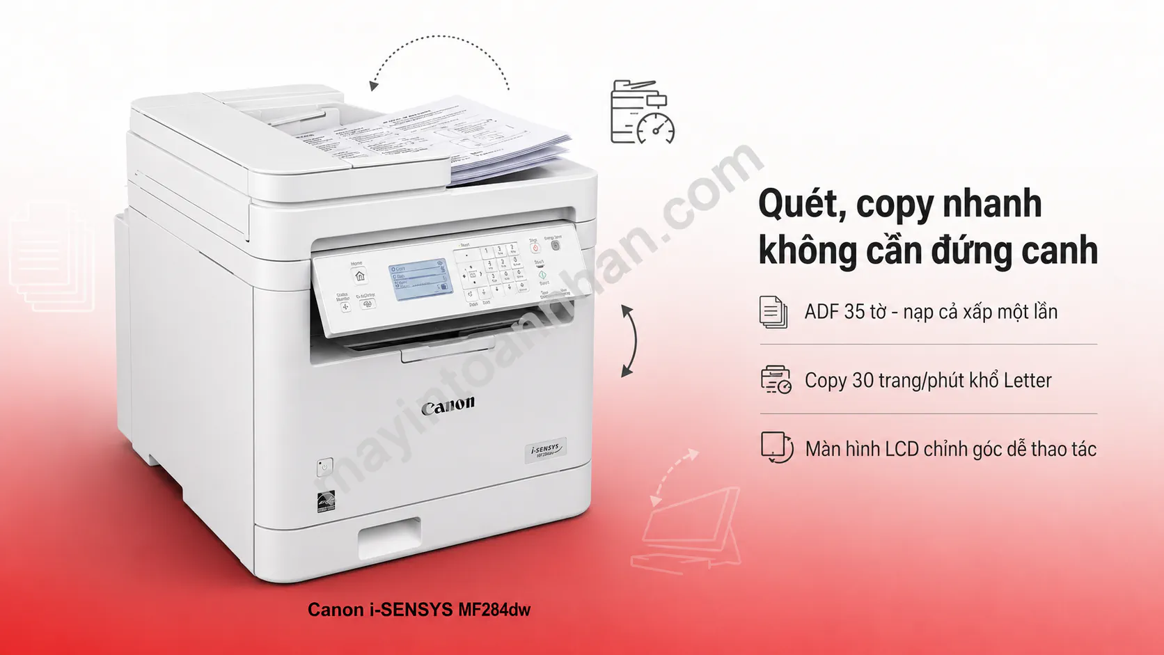 Máy in laser đen trắng đa năng Canon i-SENSYS MF284dw