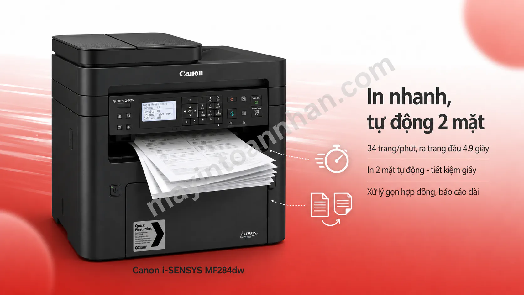 Máy in laser đen trắng đa năng Canon i-SENSYS MF284dw