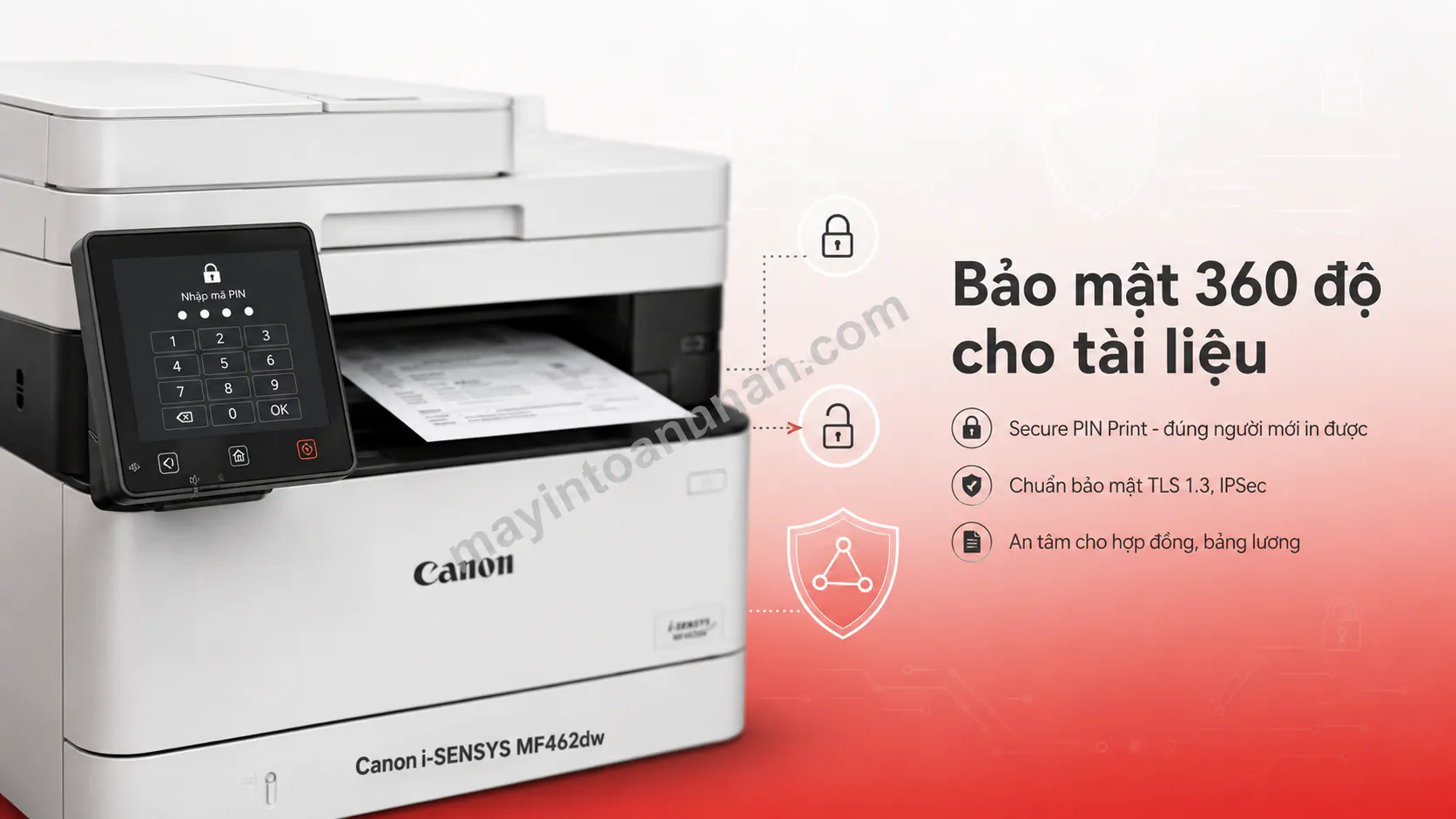 Máy in laser đen trắng đa năng Canon i-SENSYS MF462dw