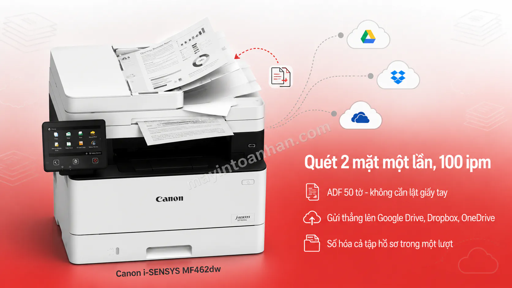Máy in laser đen trắng đa năng Canon i-SENSYS MF462dw